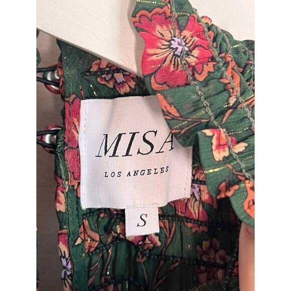 Misa Los Angeles Jessa Floral Print Evergreen Bloom Dress Women's Size S - Picture 7 of 14
